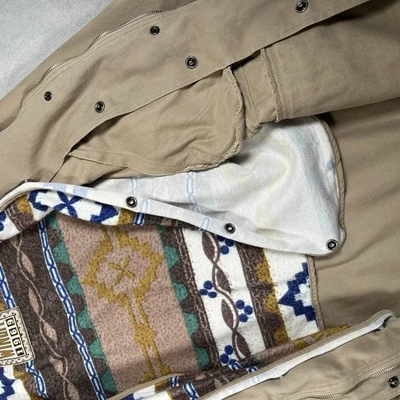 VTG Authentic Winlit 1969 Hooded Jacket Women S Removable Aztec Liner Zip/Snap - Picture 8 of 16